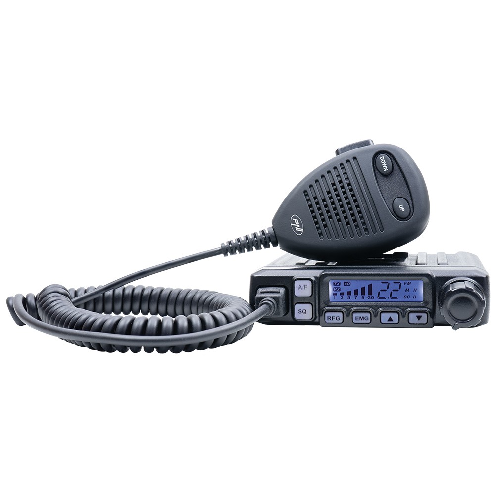 CB-Funkgerät 48 Escort Radio, Extra Black mit 7120 FM, Magnet und PNI AM, HP