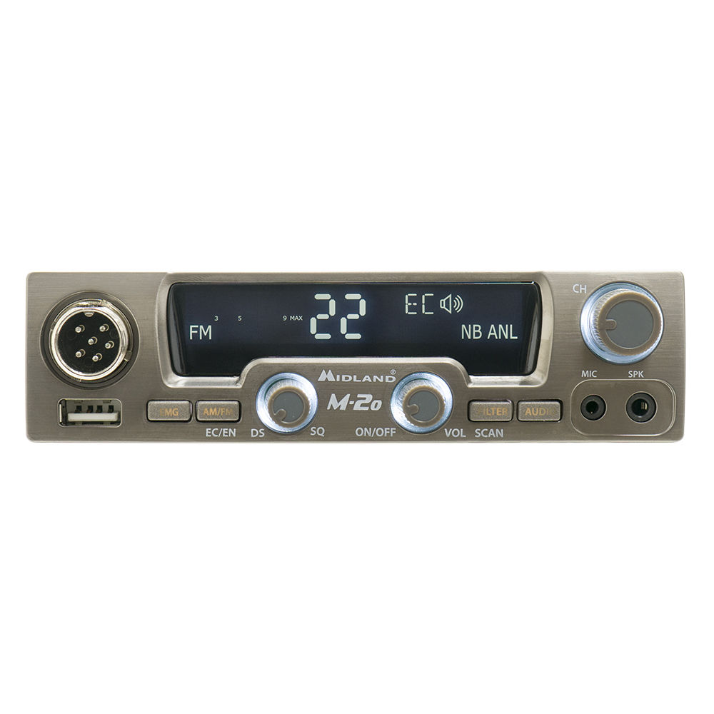 MIDLAND CB-Funkgerät M20 Bluetooth, AM, Radio, FM, Black