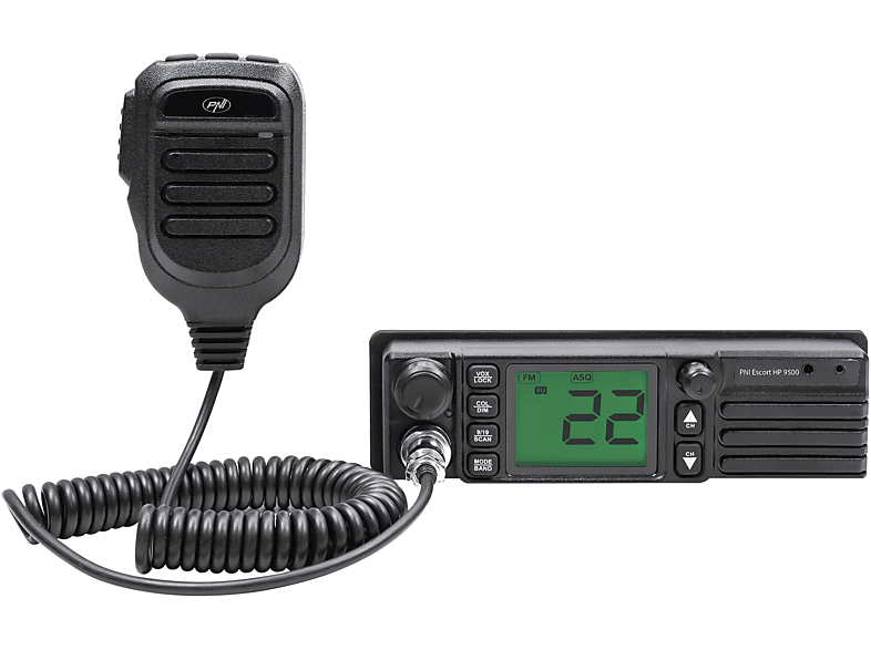 PNI CB-Funkgerät Escort HP 9500 Radio, AM, FM, Bluetooth, Black