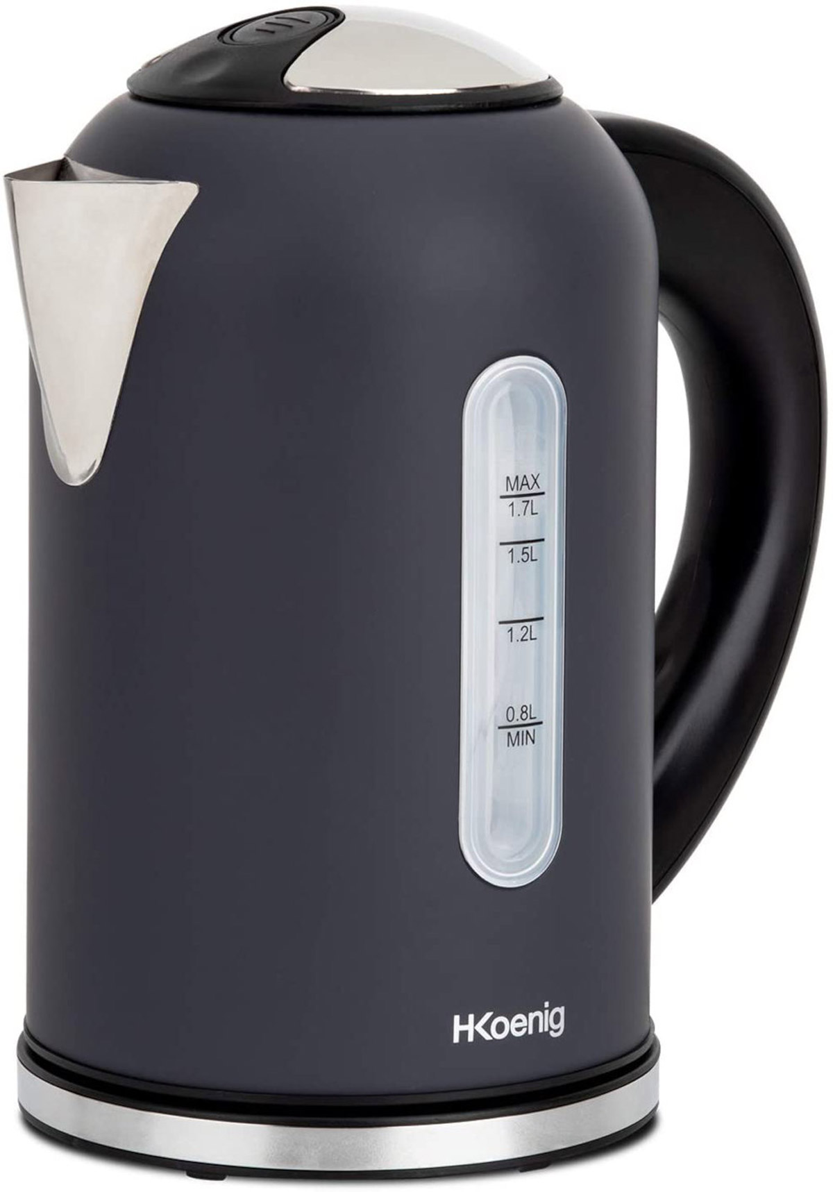 Hervidor Eléctrico - BOE52 H.KOENIG, 2200 W, 1.7 l, Negro