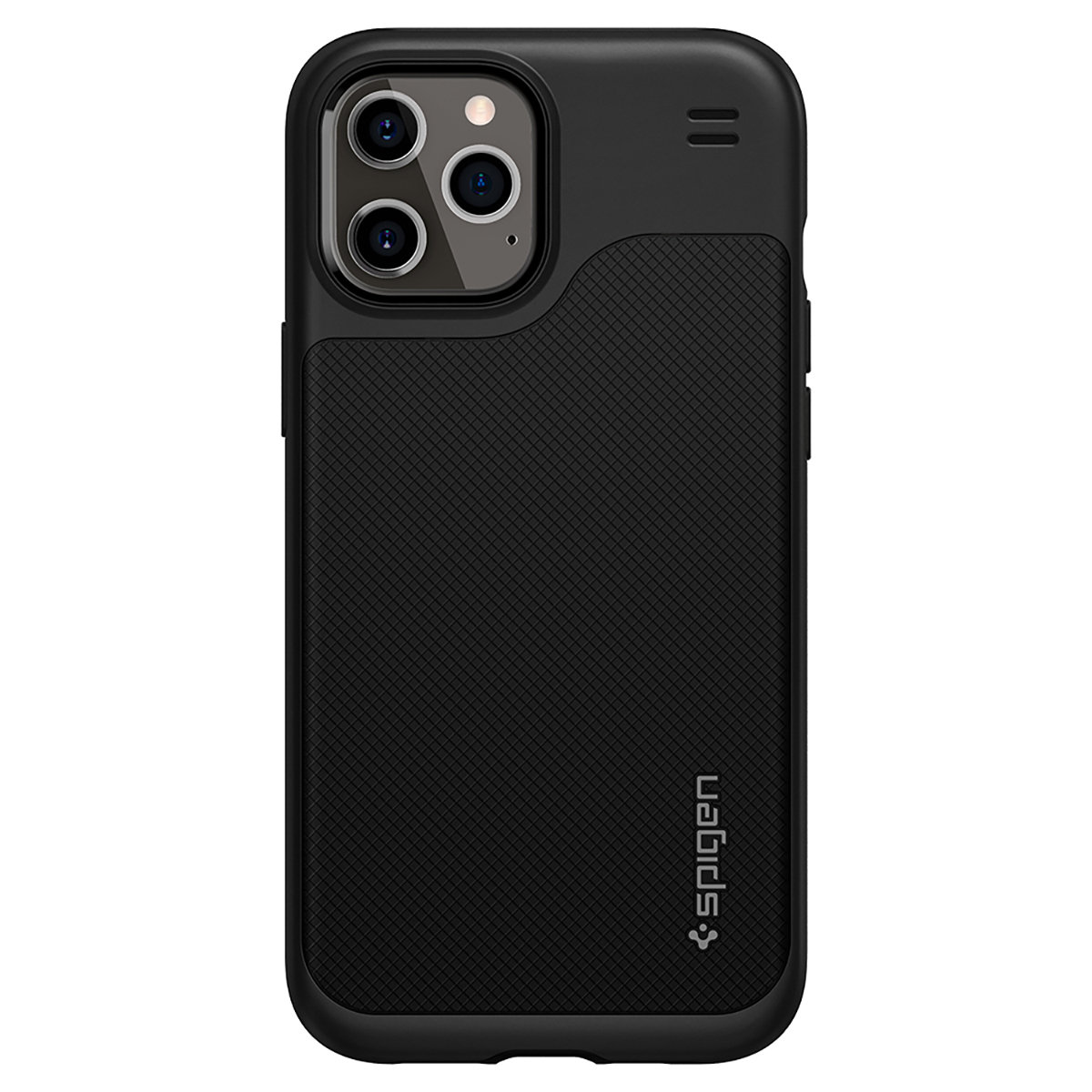 SPIGEN Hybrid NX Schutzhülle, Backcover, Pro schwarz Max, 12 Apple, iPhone