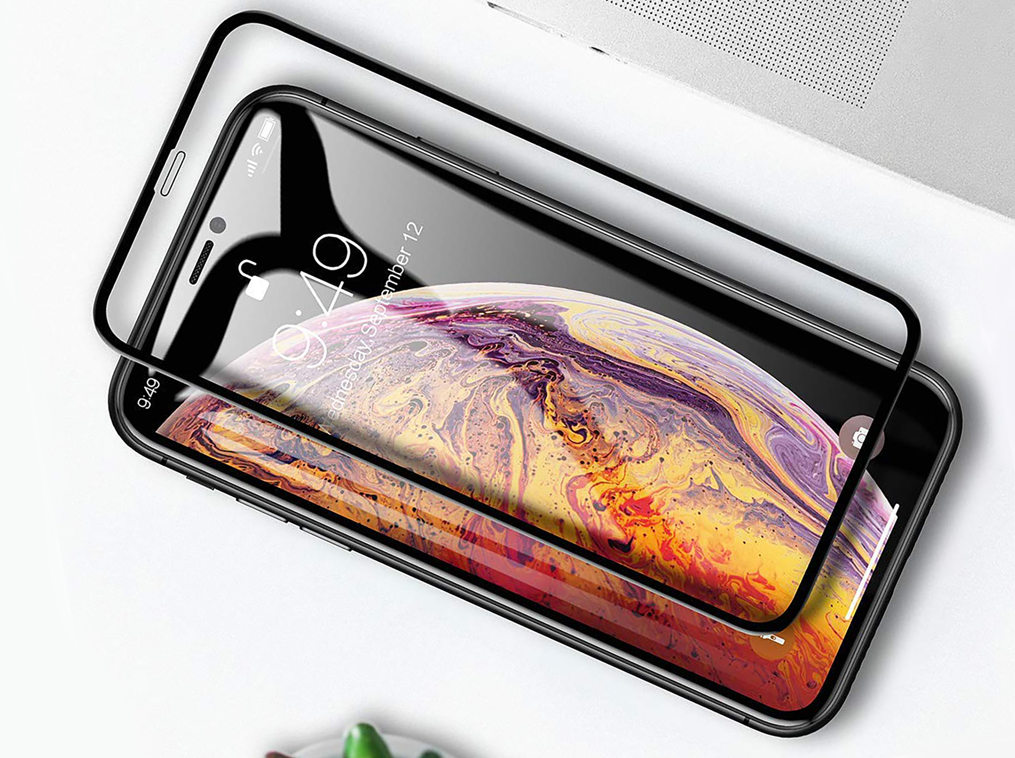 ARRIVLY Premium Panzerfolie Schutzglas(für Apple iPhone X)