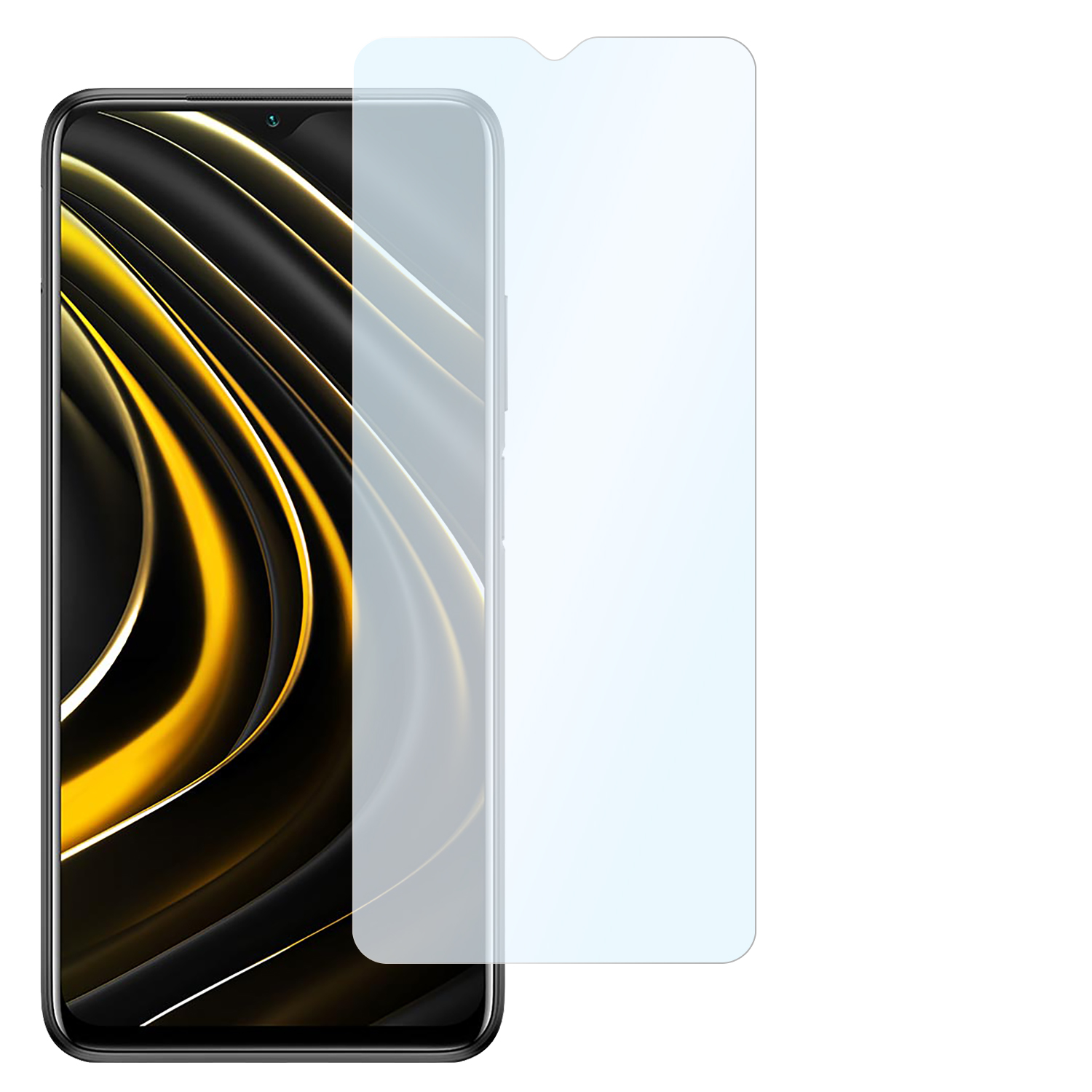 flexible Shockproof Poco Displayschutz(für SLABO Panzerschutzfolie M3) 2x Xiaomi