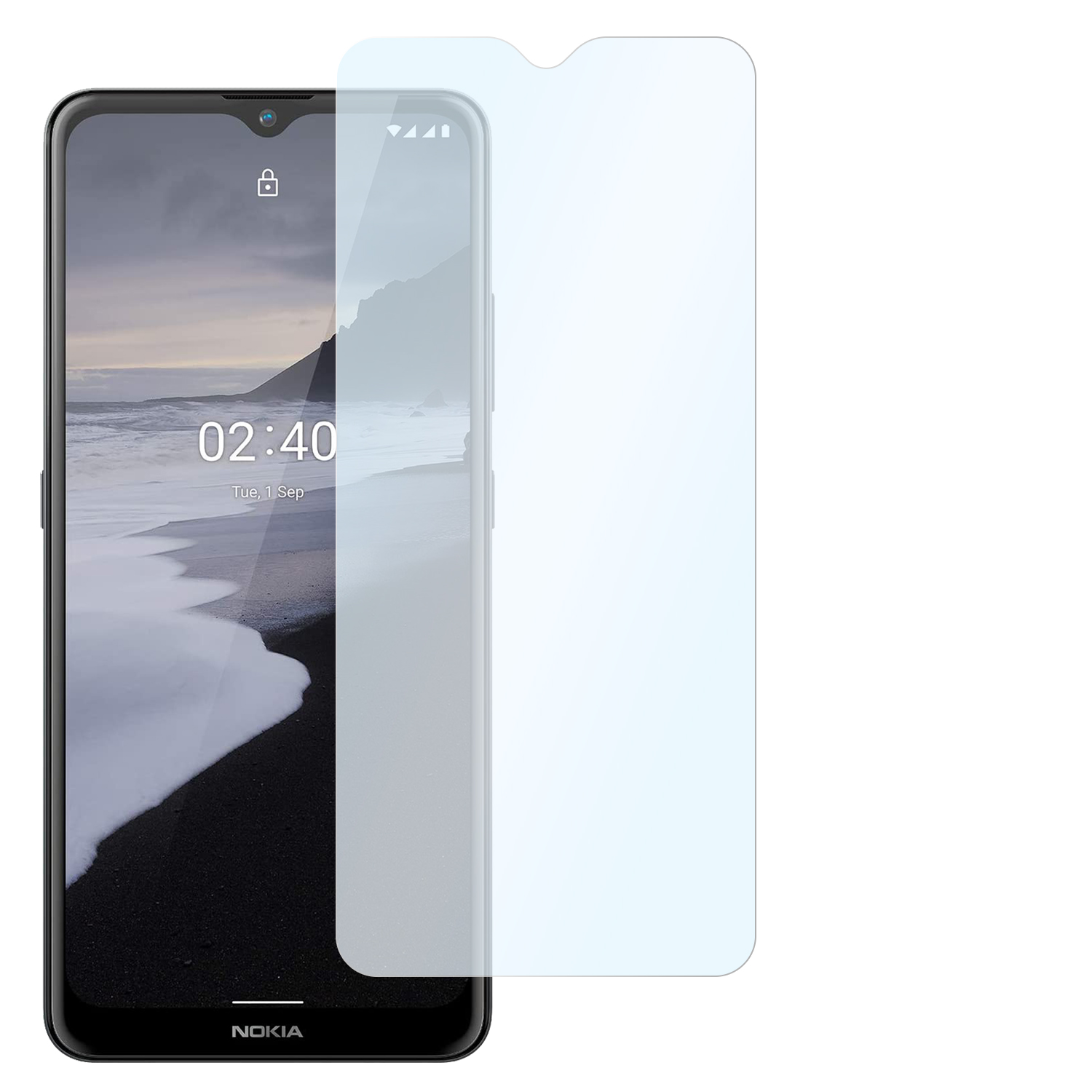 Panzerschutzfolie Displayschutz(für 2x 2.4) SLABO Nokia Shockproof flexible