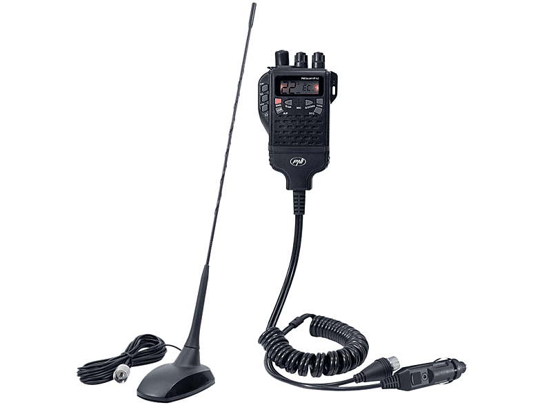 PNI CB-Handfunkgerät Escort HP 62 FM, und Bluetooth, mit Radio, 48 Magnet Black AM, Extra