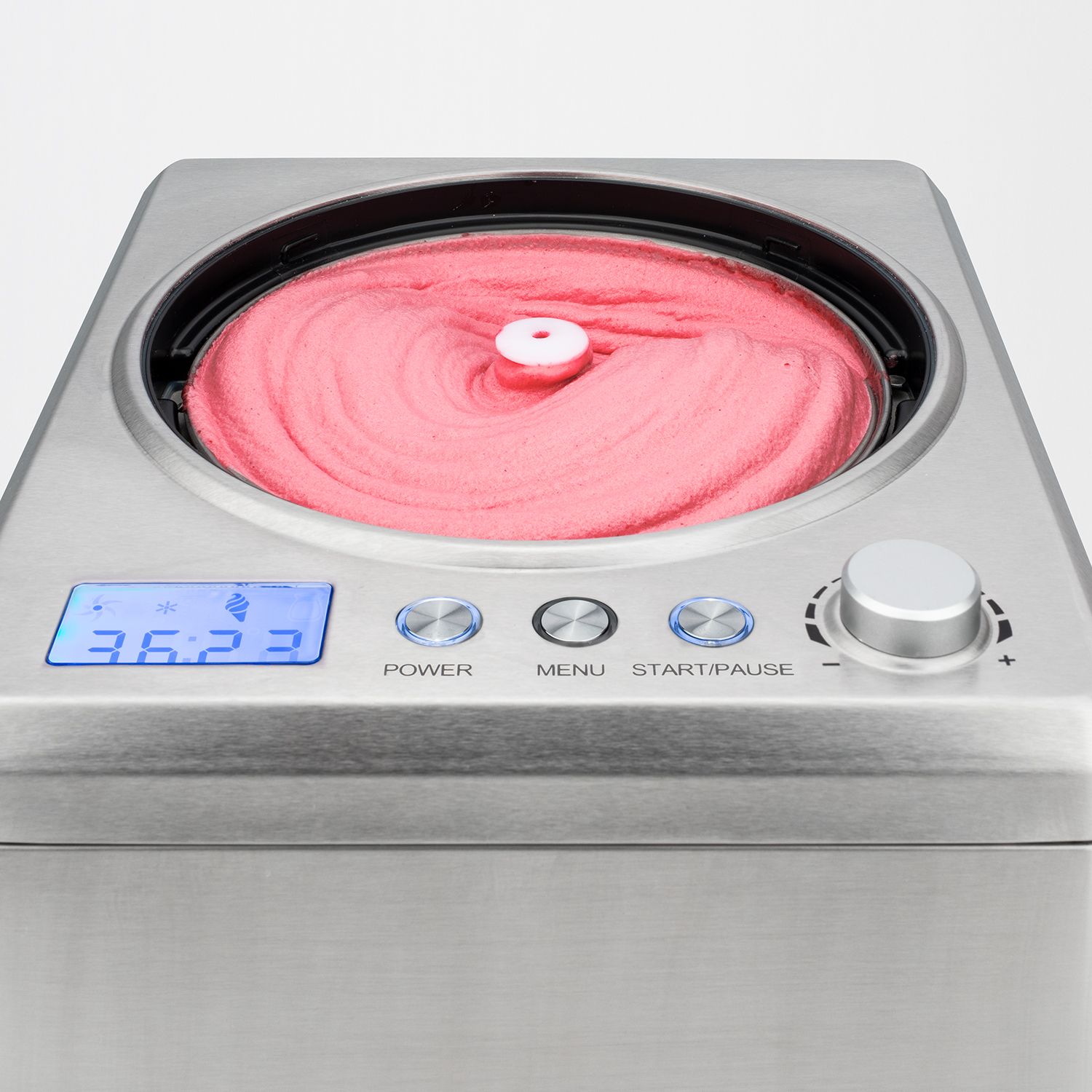Kühlfunktion H.KOENIG professionelle Eiscrememaschine / W Joghurt, Eismaschine Eis, Frozen 2 H.Koenig / / L / (180 Watt, 180 HF340 Silber) Sorbet