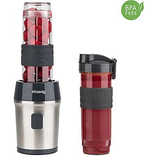 Batidora de vaso - H.KOENIG SMOO9, 300 W, 0.57 l, Negro