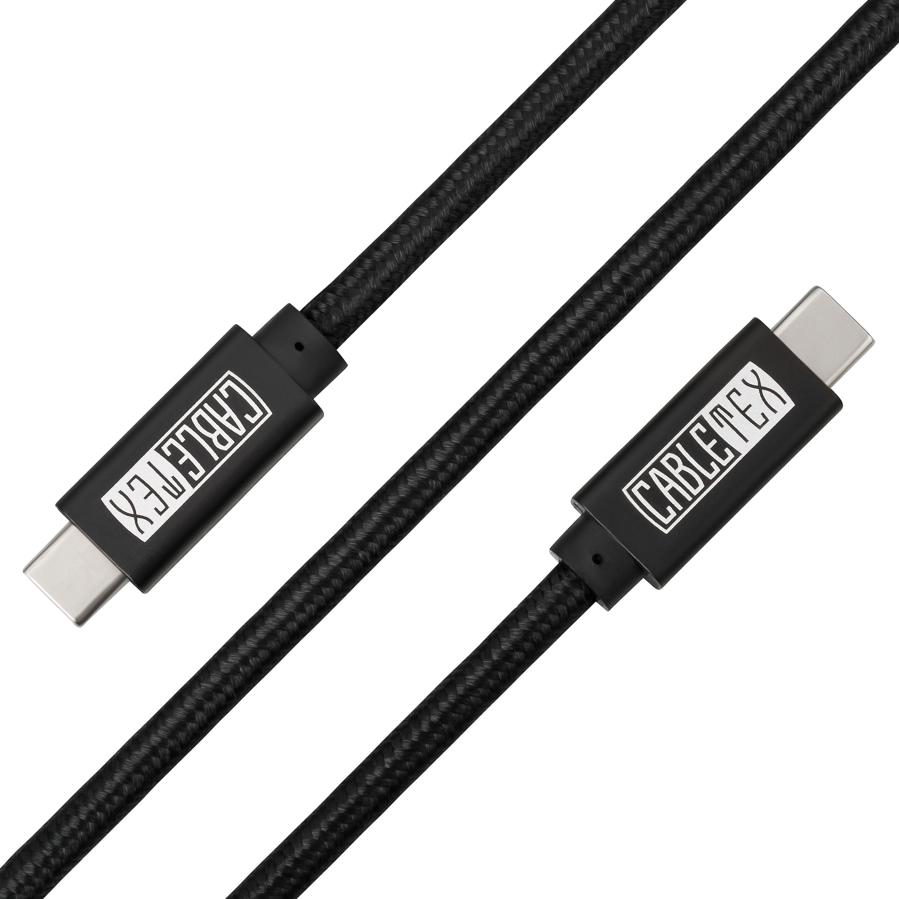 CABLETEX USB-C Kabel | 3m Kabel, Schwarz Länge Ladekabel | USB 100W