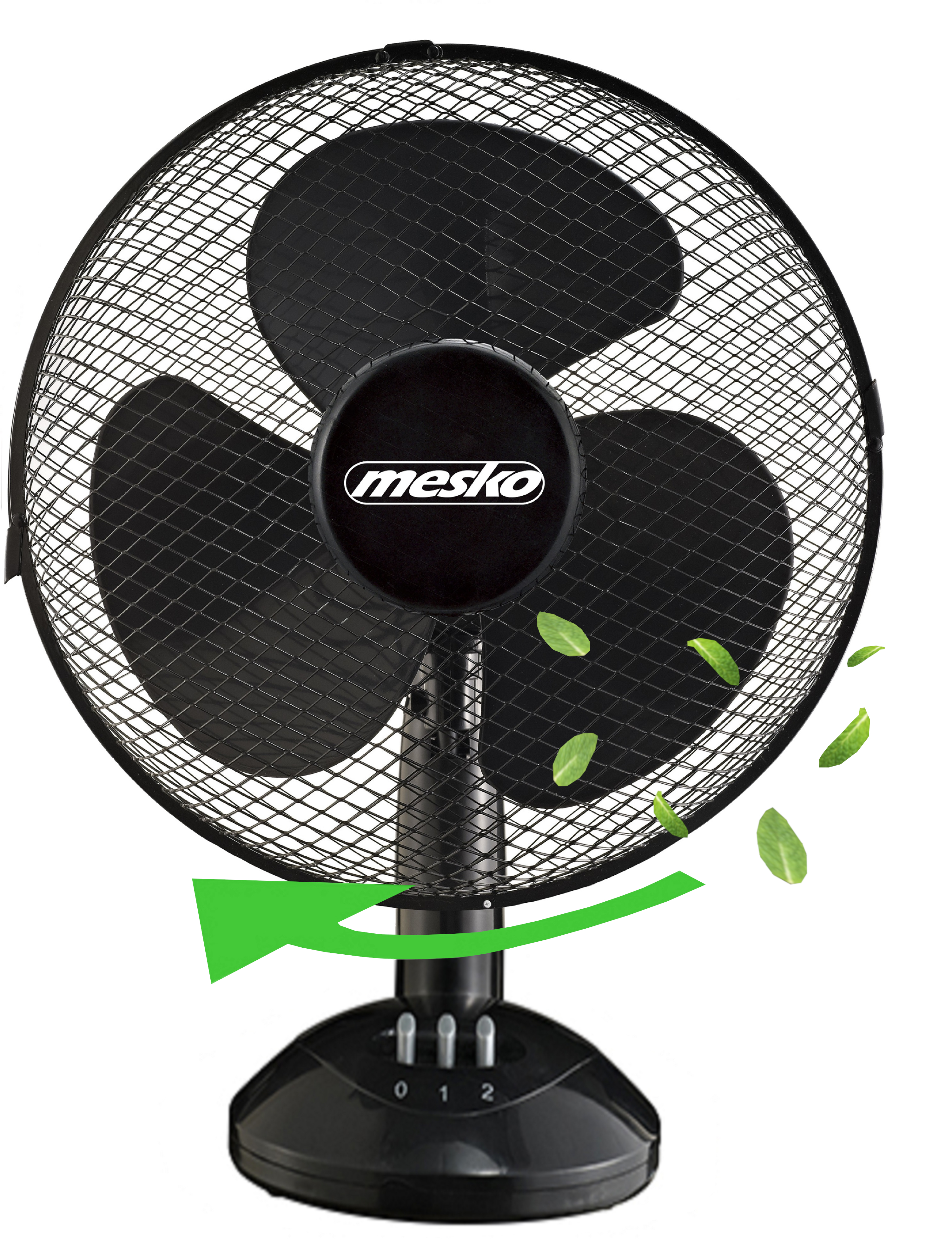 MESKO MS-7308 Black Tischventilator Watt) Memphis (25