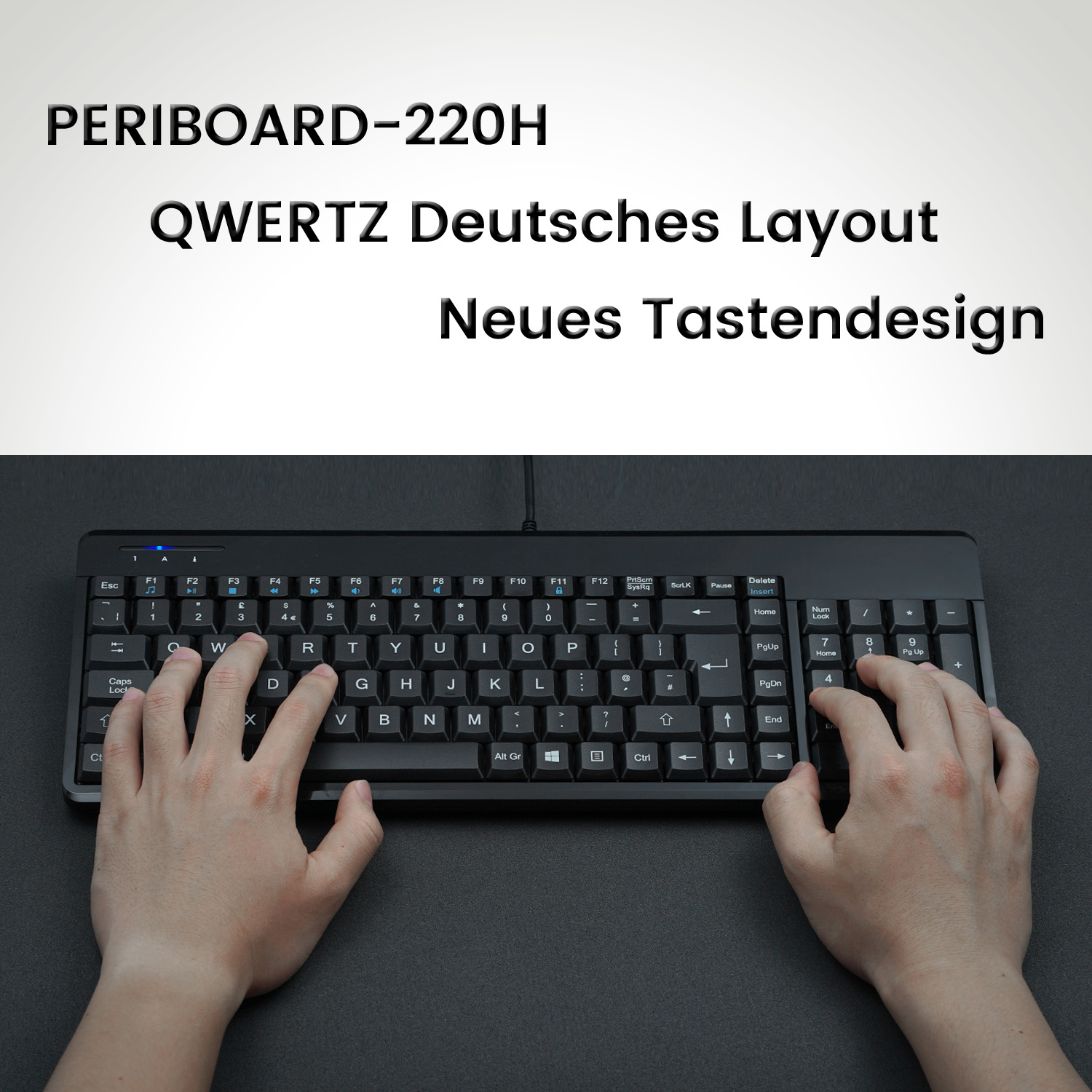 Tastatur Periboard-220 H, Kompakte PERIXX