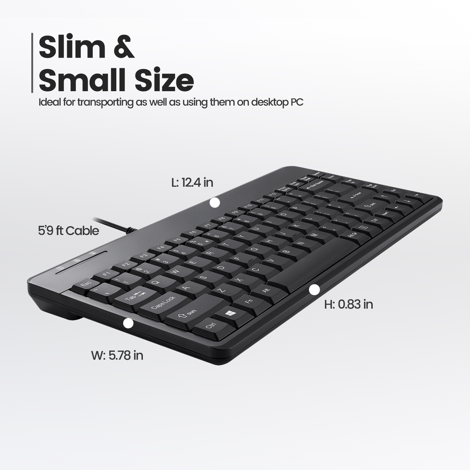 Mini PERIXX U, Tastatur PERIBOARD-409