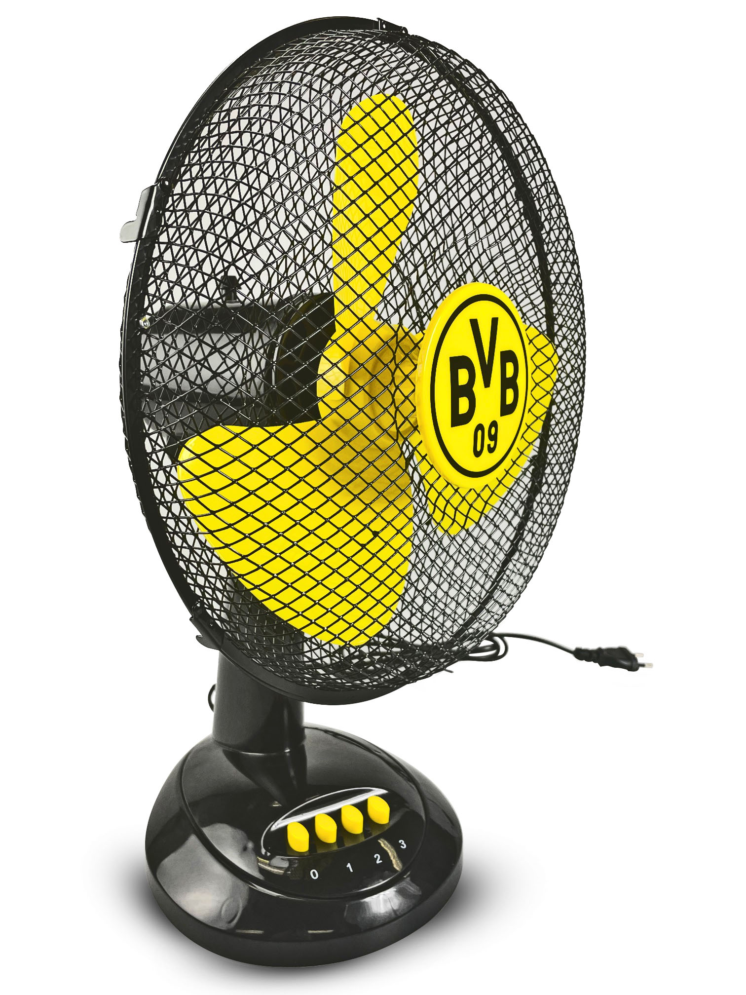 (40 Tischventilator DORTMUND Watt) BORUSSIA BVB Ventilator Schwarz/Gelb