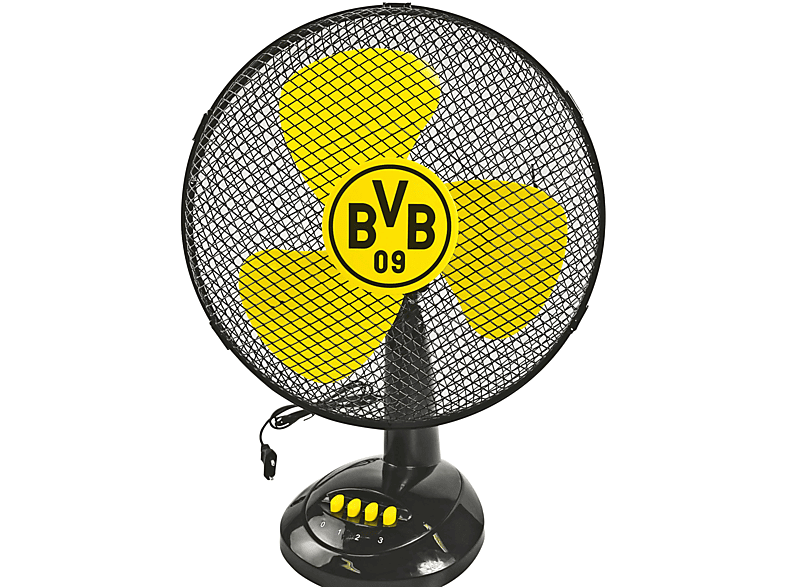 BORUSSIA DORTMUND BVB Ventilator Tischventilator Schwarz/Gelb (40 Watt)