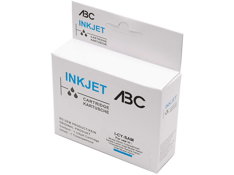 ABC Kompatible Nachfüllflasche Tinte LIGHT CYAN (C13T664140 T6641 Black)