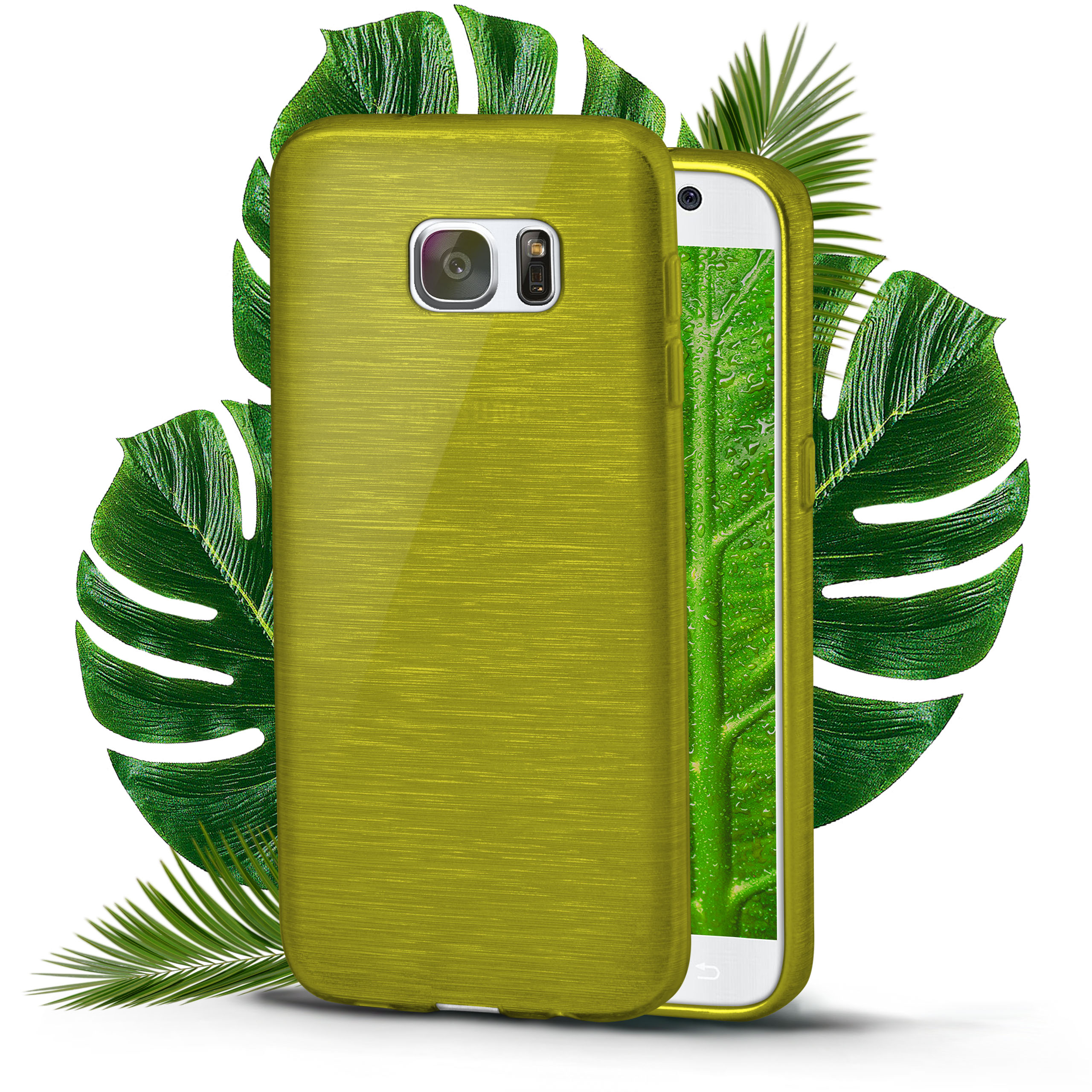 MOEX Brushed Case, Backcover, Palm-Green S7, Galaxy Samsung