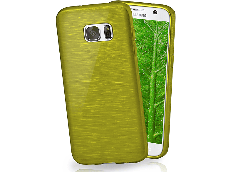 MOEX Brushed Case, Backcover, Samsung, Galaxy S7, Palm-Green