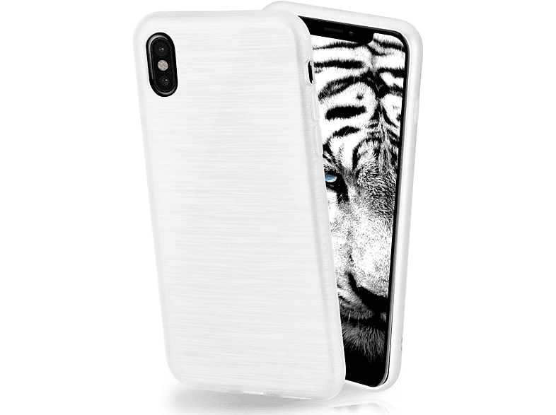 MOEX Brushed Case, Backcover, Apple, iPhone X / iPhone XS, Pearl-White