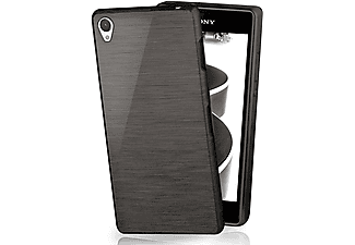 MOEX Brushed Case, Backcover, Sony, Xperia Z1, Slate-Black
