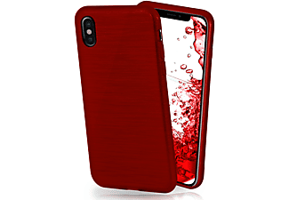 MOEX Brushed Case, Backcover, Apple, iPhone X / iPhone XS, Crimson-Red