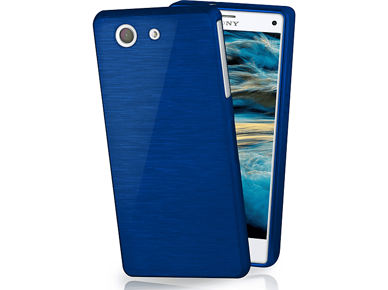 Sony, Navy-Blue Z3 Backcover, Compact, Xperia Case, MOEX Brushed