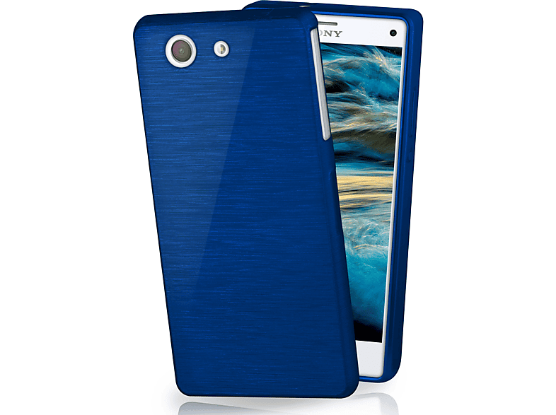 MOEX Brushed Case, Backcover, Sony, Xperia Navy-Blue Z3 Compact