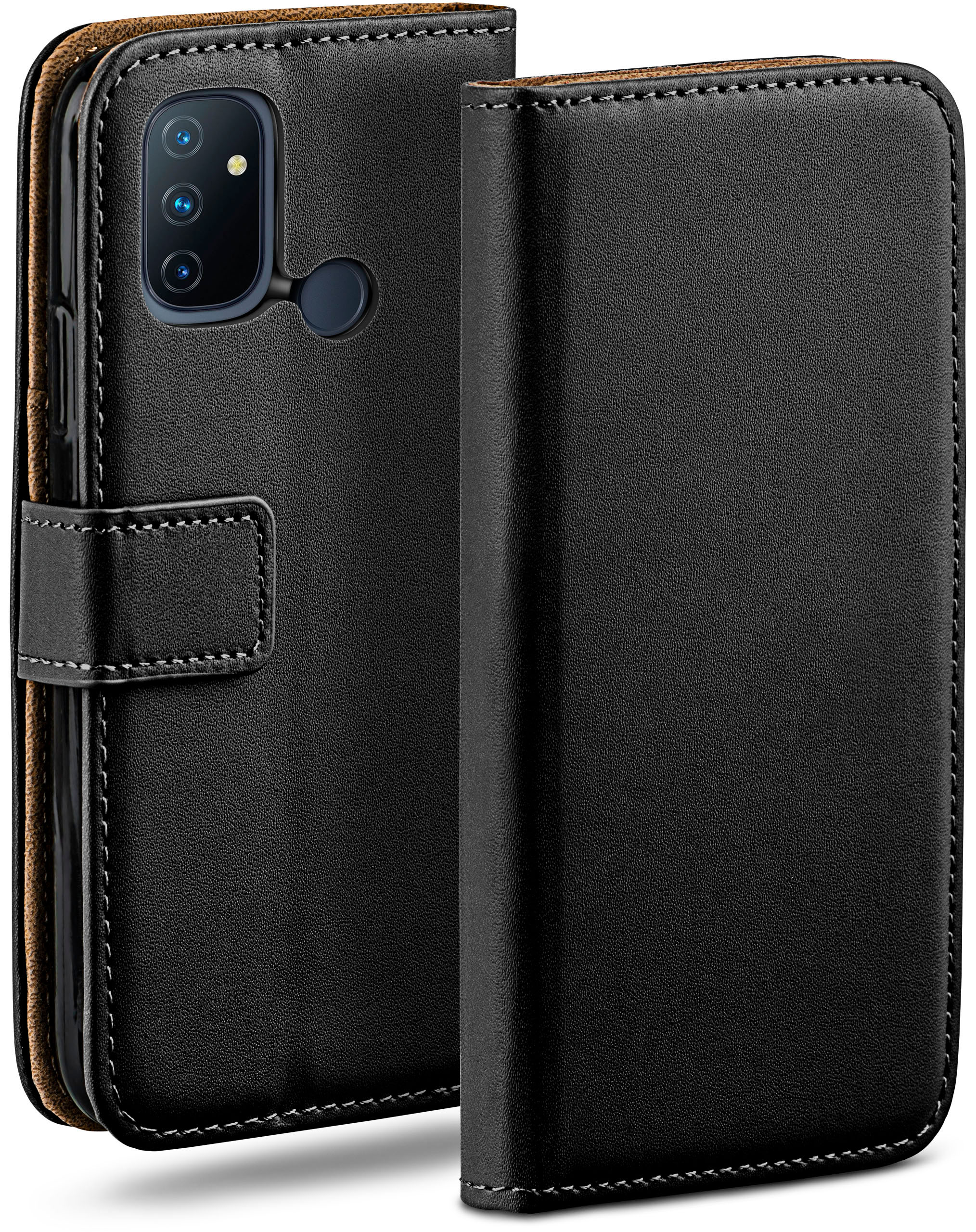 MOEX Book N100, Nord OnePlus, Deep-Black Bookcover, Case