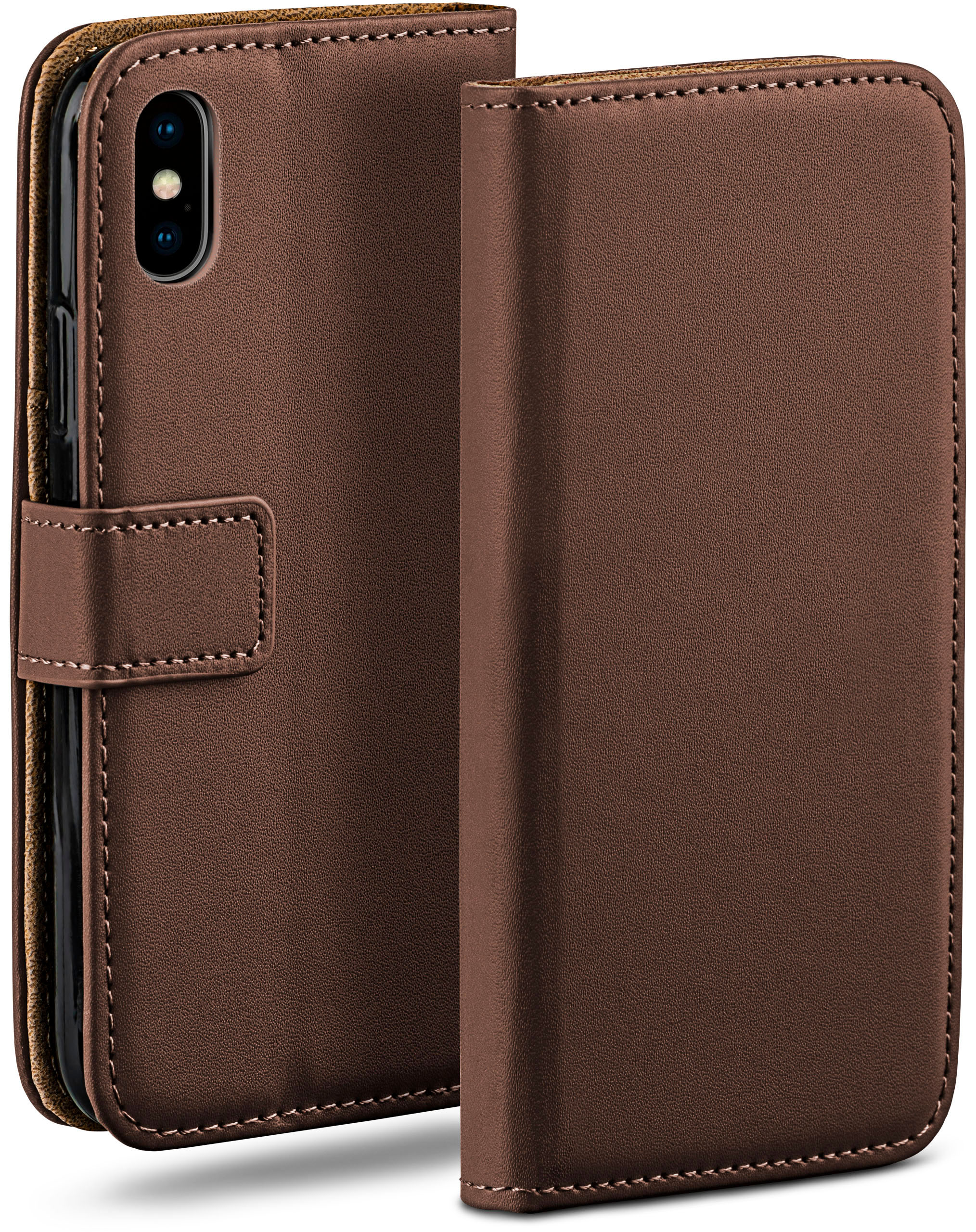 Oxide-Brown iPhone Apple, Book iPhone / XS, Case, MOEX Bookcover, X