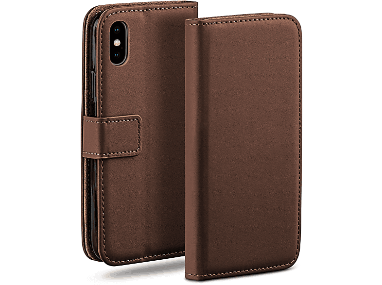 Oxide-Brown iPhone Apple, Book iPhone / XS, Case, MOEX Bookcover, X