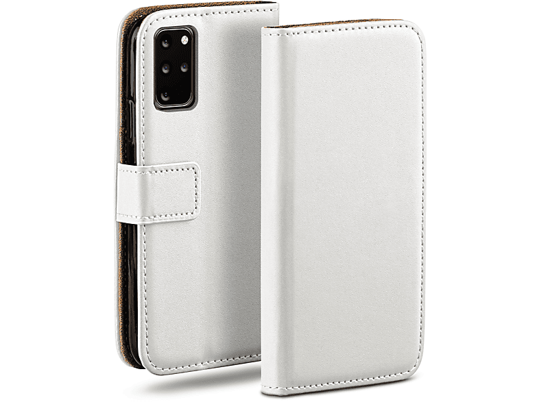 MOEX Book Case, Bookcover, Galaxy / S20 Plus Pearl-White Samsung, 5G