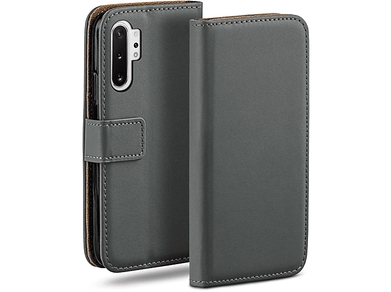 MOEX Book Case, Bookcover, Samsung, Note10 Plus (4G/5G), Anthracite-Gray