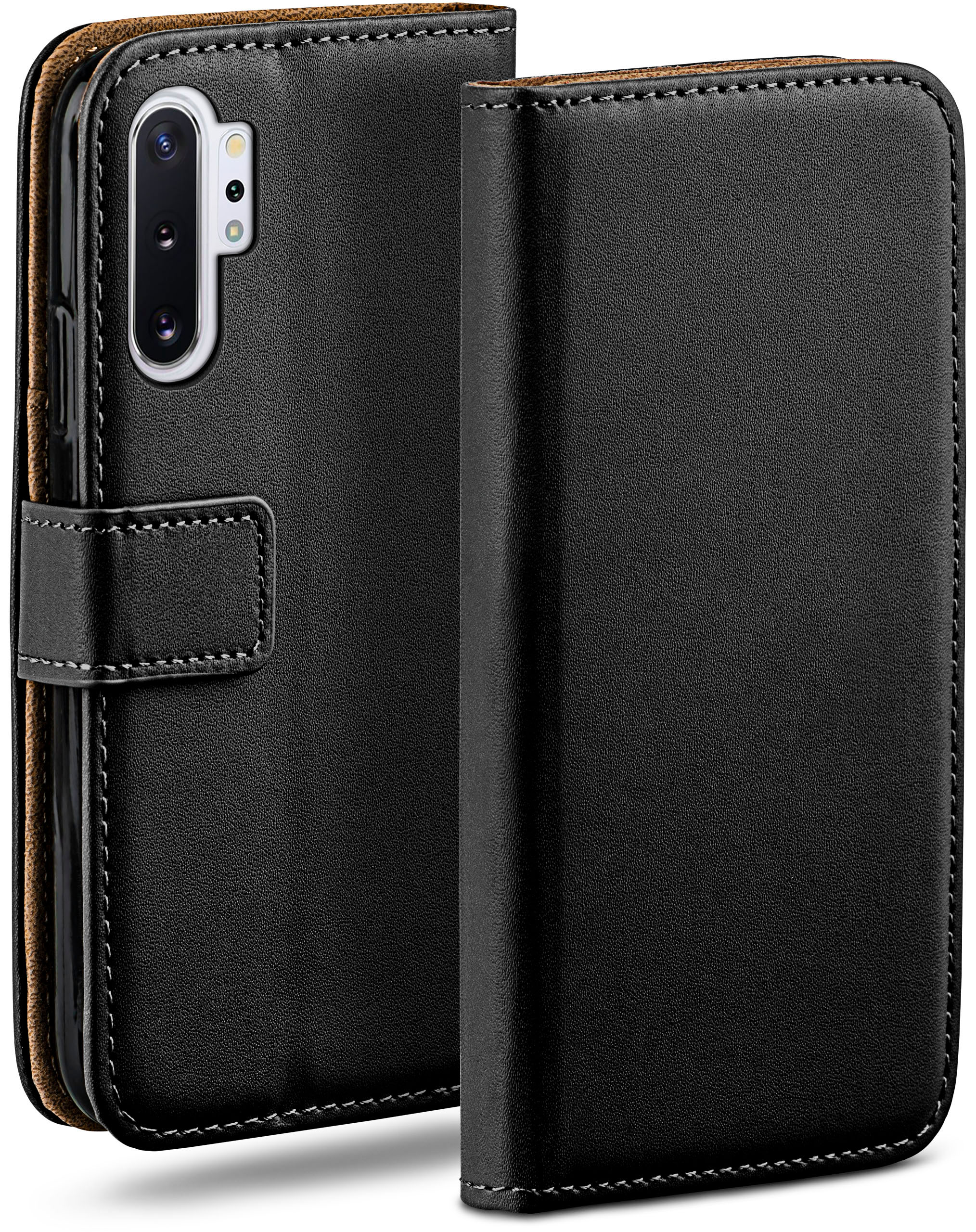 MOEX Book Plus Samsung, (4G/5G), Deep-Black Note10 Case, Bookcover