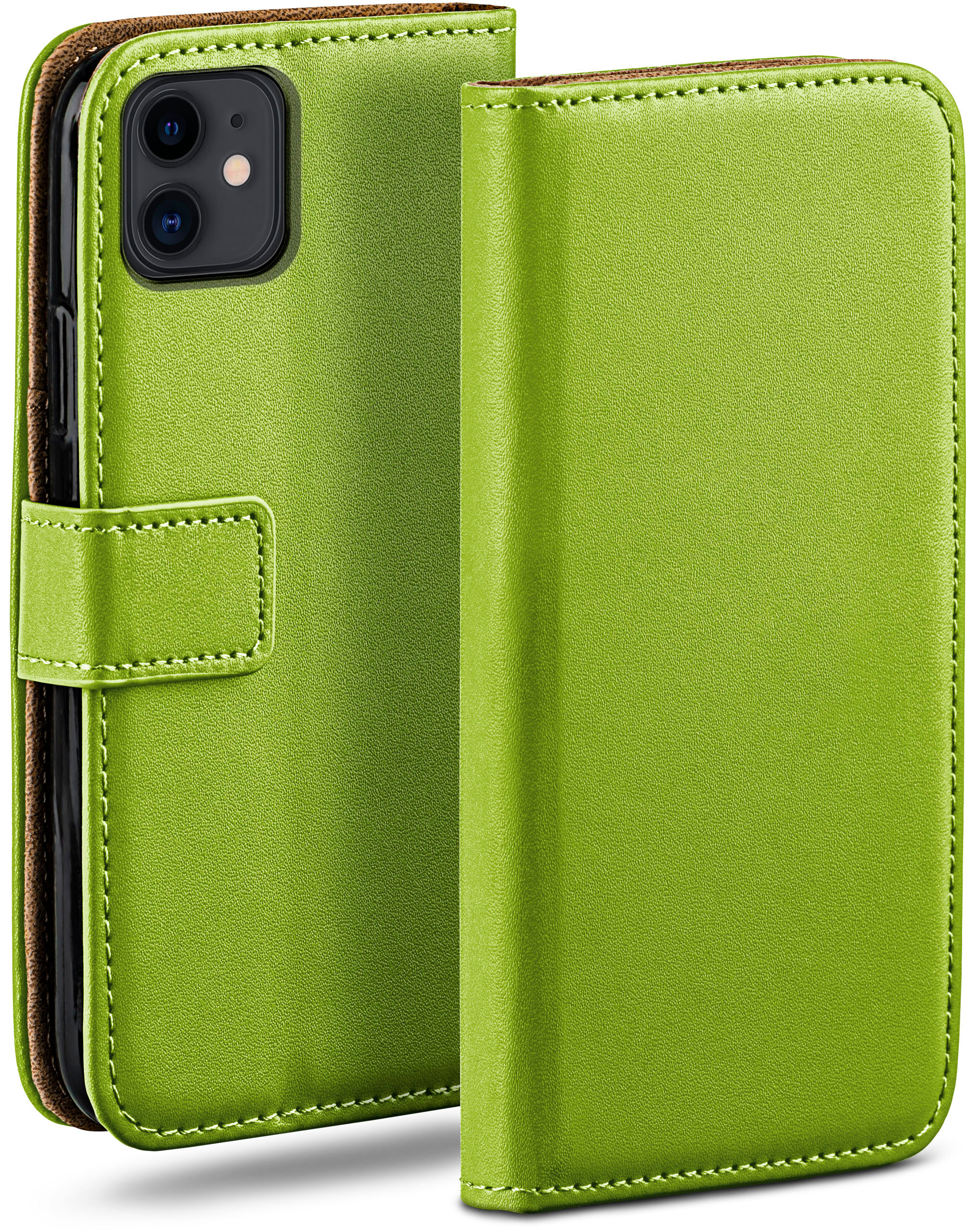 MOEX Bookcover, Lime-Green Apple, iPhone Case, 11, Book