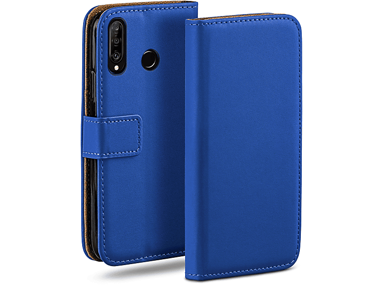 MOEX Book Case, Bookcover, Huawei, P30 Lite/P30 Lite New, Royal-Blue