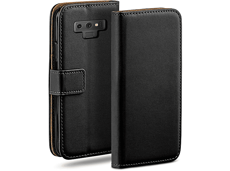 Book Samsung, Deep-Black Bookcover, Case, MOEX Galaxy Note 9,