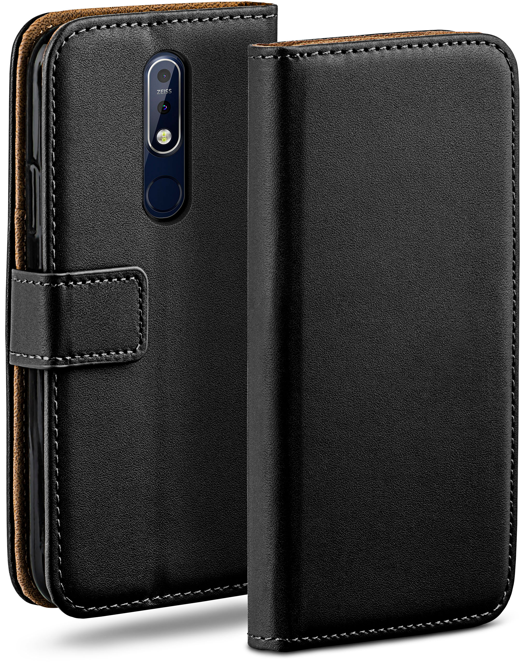 Nokia, Book Case, MOEX Deep-Black Bookcover, 7.1,