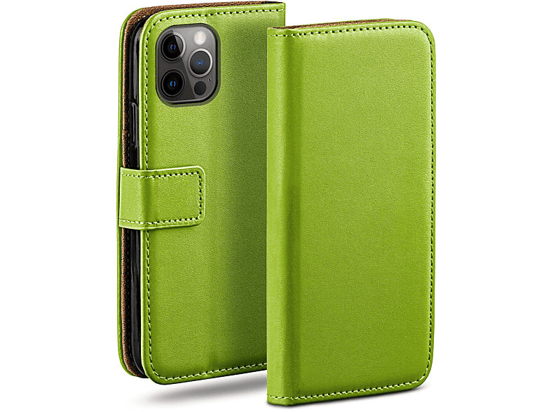Lime-Green Bookcover, MOEX Case, Book Pro, iPhone 12 Apple,