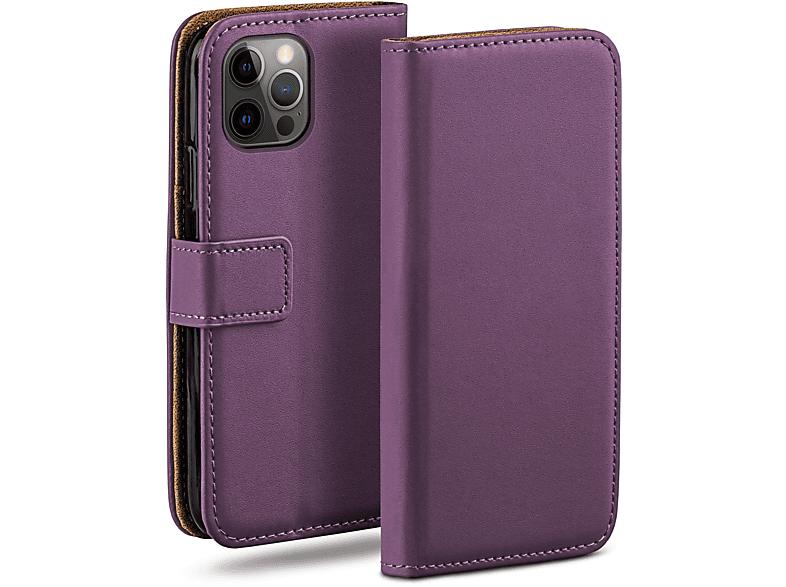 MOEX Book Case, Bookcover, Apple, 12 Pro, 12 Indigo-Violet / iPhone