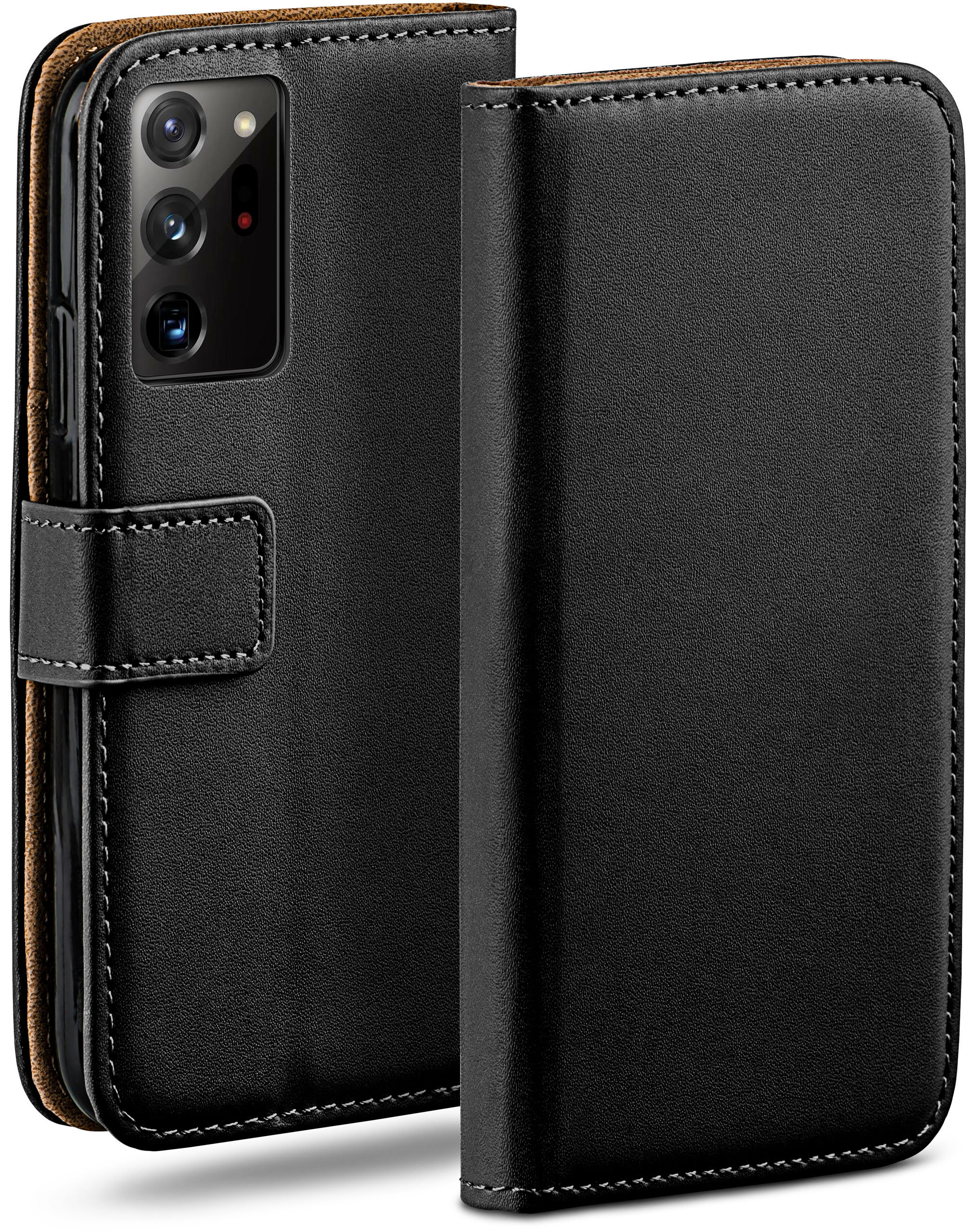 MOEX Book Note Bookcover, Deep-Black 5G, Galaxy Ultra Samsung, 20 Case