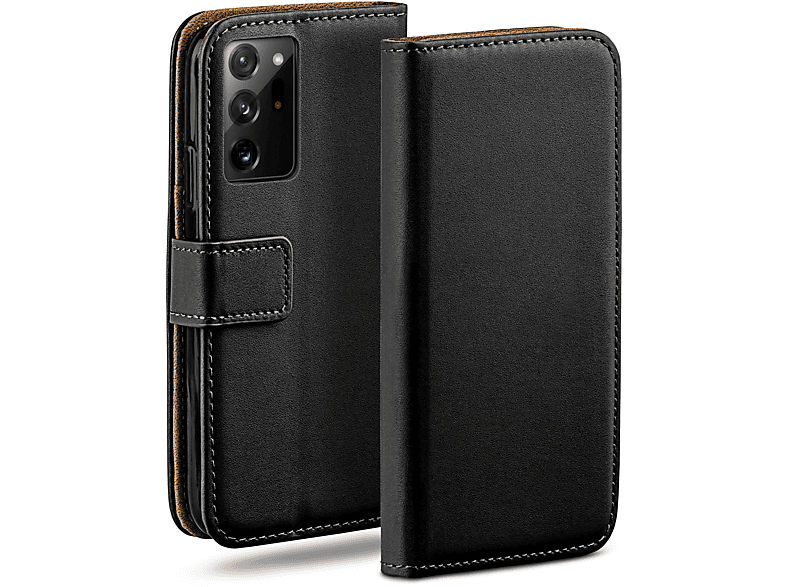 MOEX Book Note Bookcover, Deep-Black 5G, Galaxy Ultra Samsung, 20 Case