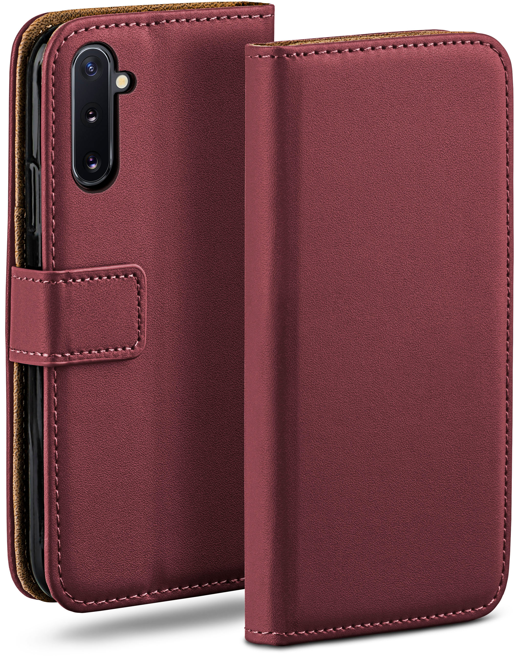 Case, Bookcover, 10, Note Maroon-Red Book MOEX Samsung, Galaxy