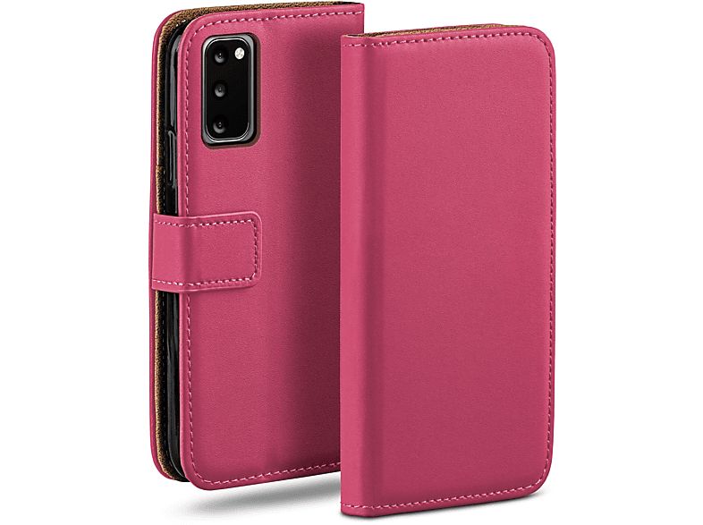 Case, MOEX Berry-Fuchsia / S20 Book Samsung, Bookcover, Galaxy 5G, S20