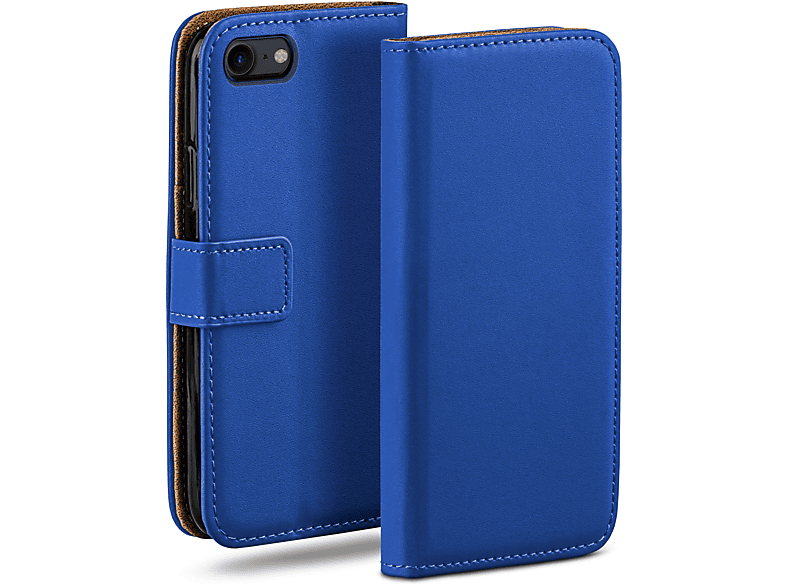 MOEX Book Case, Bookcover, Apple, iPhone SE (2020), Royal-Blue
