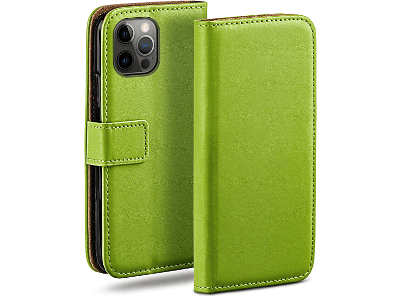 MOEX Book Case, Bookcover, Apple, iPhone 12 Pro Max, Lime-Green