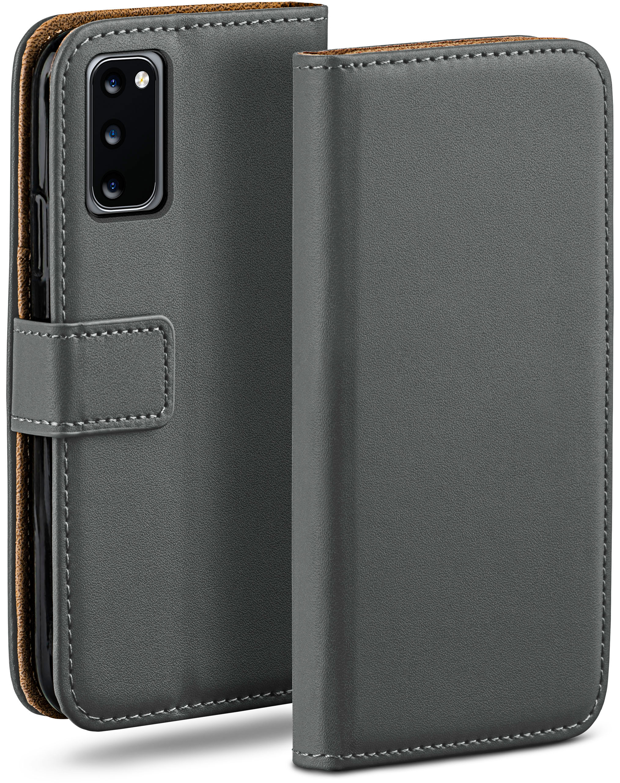 S20 MOEX Anthracite-Gray Case, Samsung, Galaxy / 5G, S20 Book Bookcover,