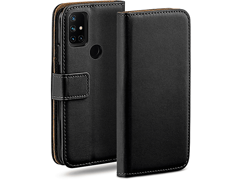 MOEX Book Case, Bookcover, OnePlus, Deep-Black N10 Nord 5G