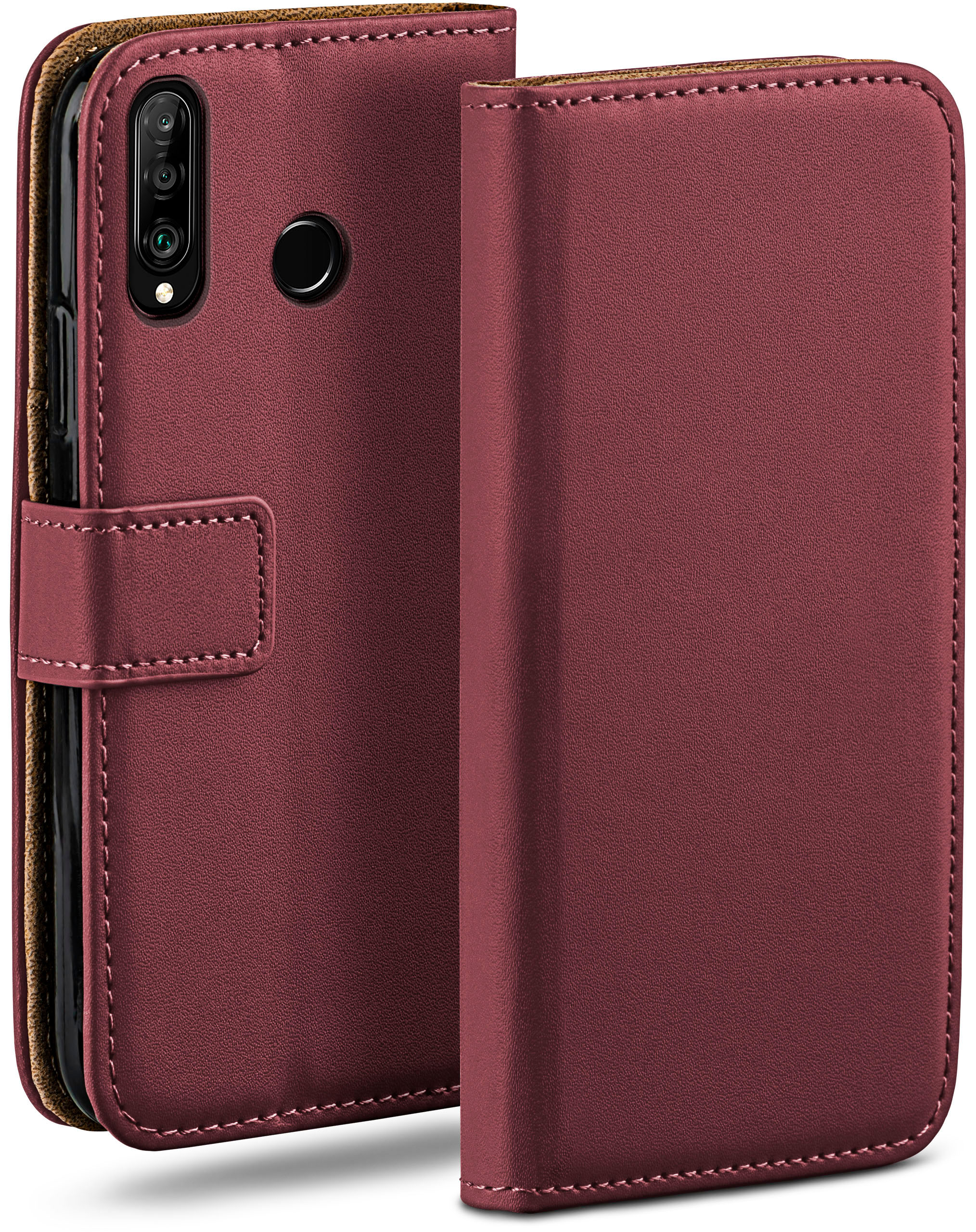 New, Bookcover, Lite/P30 Huawei, P30 Book Maroon-Red Lite MOEX Case,