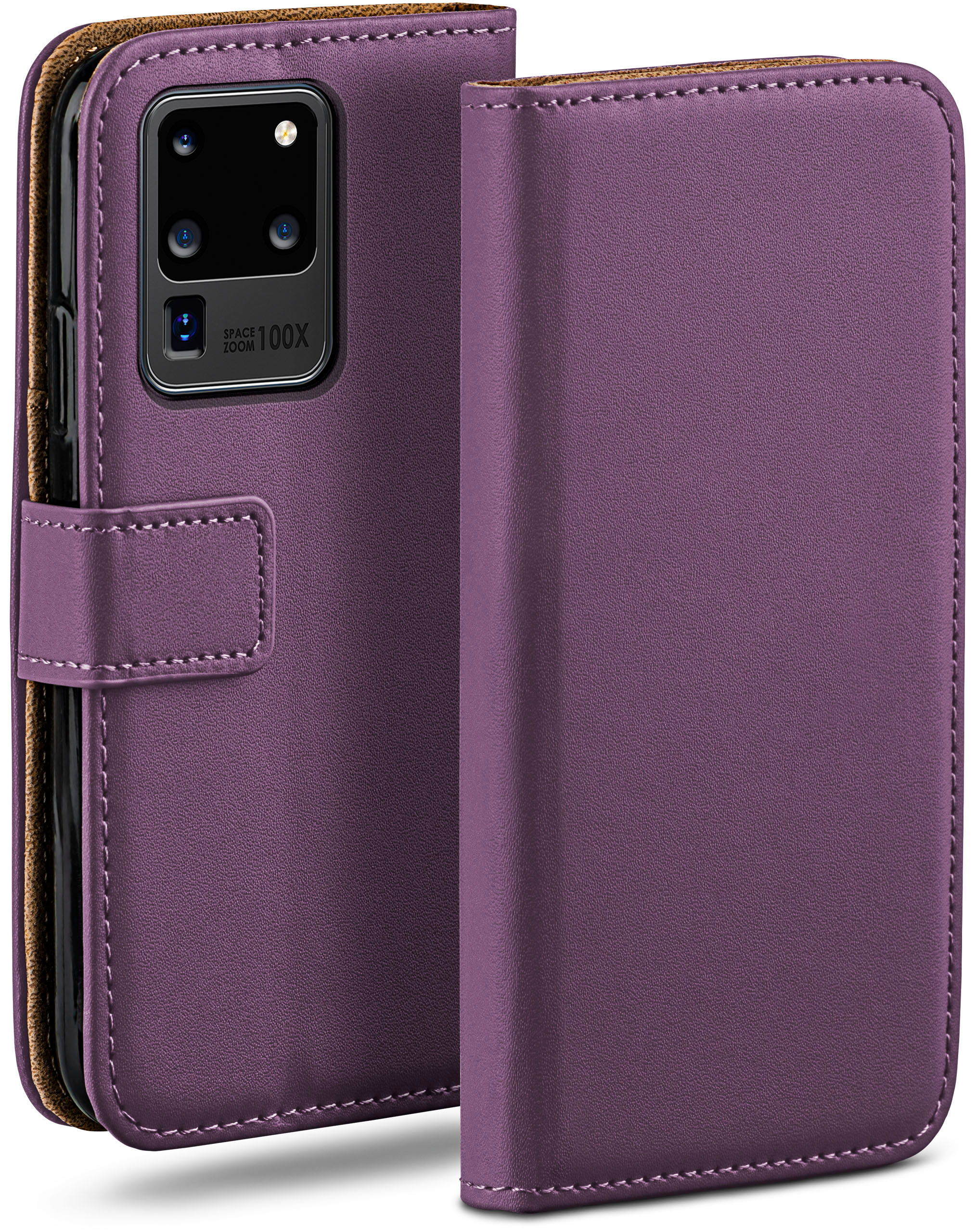 MOEX Book Case, Bookcover, 5G, Ultra Samsung, Galaxy S20 / Indigo-Violet