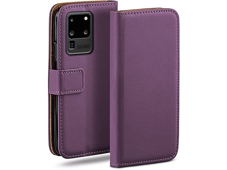 MOEX Book Case, Bookcover, Samsung, Galaxy S20 Ultra / 5G, Indigo-Violet