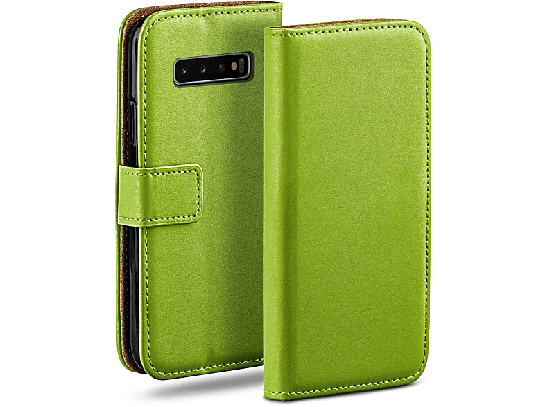 MOEX Book Case, Bookcover, Samsung, Galaxy S10, Lime-Green