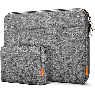 Funda portátil - INATECK Funda Portátil Protectora 13 MacBook Air 2020 M1-2018, 13 MacBook Pro 2020 M1-2016, Surface Pro, 13 ", poliéster, gris